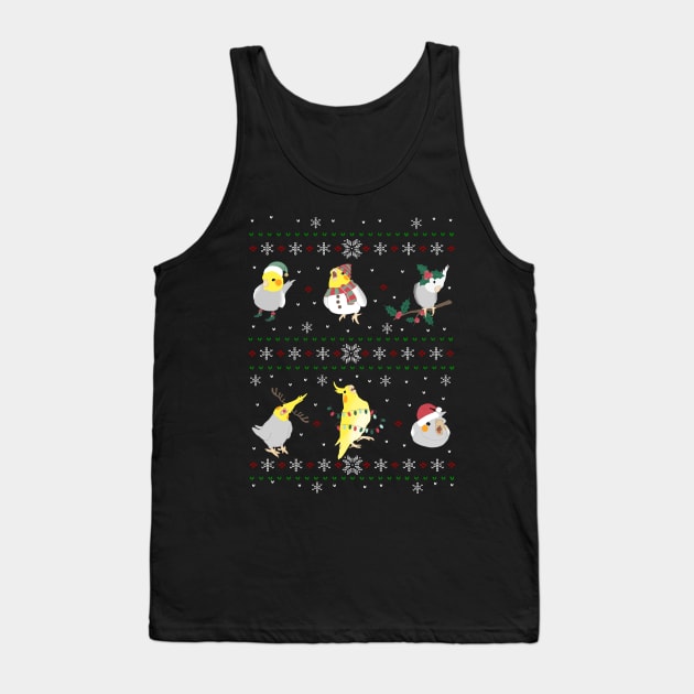 cockatiel ugly christmas Tank Top by FandomizedRose